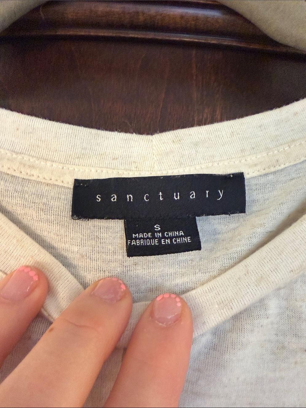 Sanctuary Cream Twist-Front Short Sleeve Tee - Picture 2 of 7